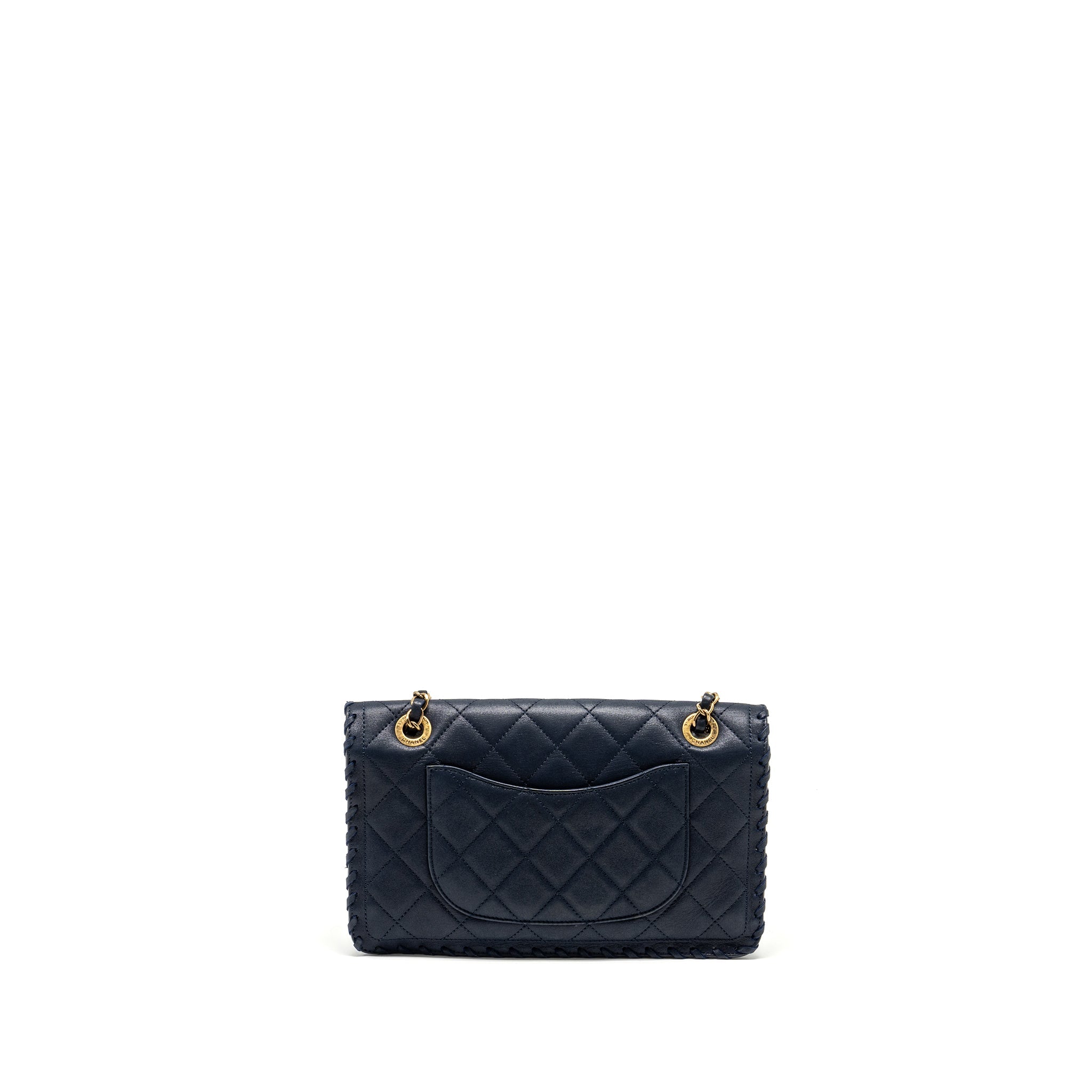 Chanel Seasonal Flap Bag Calfskin Navy