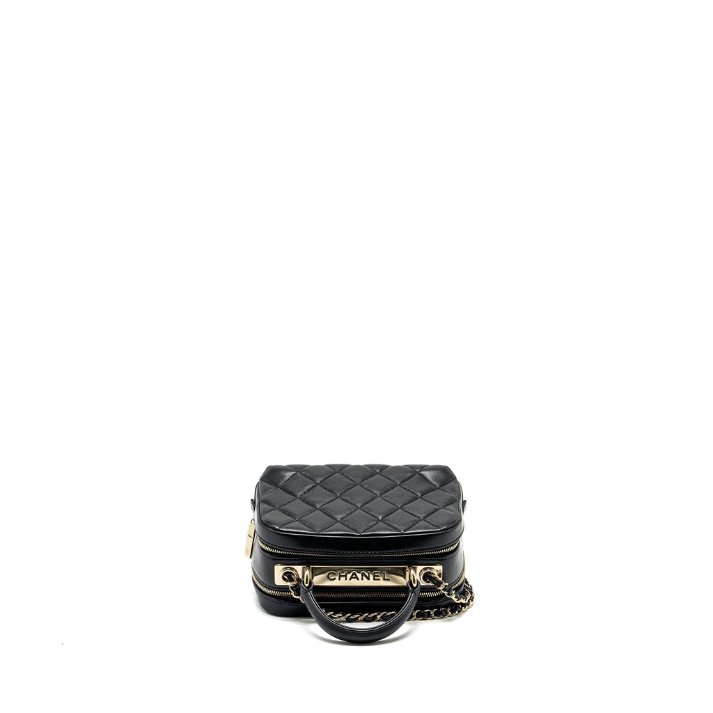 Chanel trendy cc top handle vanity bag lambskin black