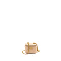 Chanel Mini Vanity Case With Camellia Adjustable Chain Lambskin Beige  (Microchip)