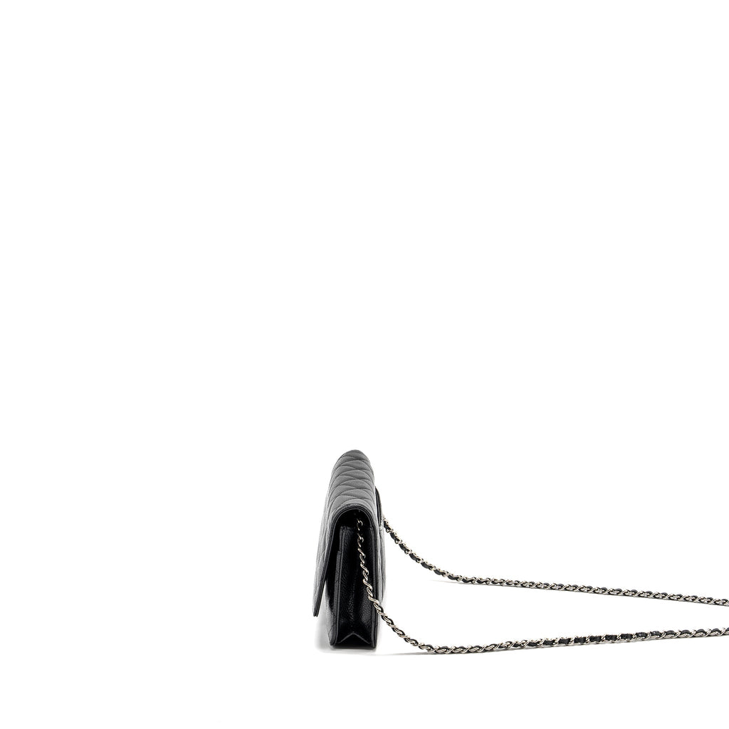 CHANEL Classic Wallet on Chain Caviar Black