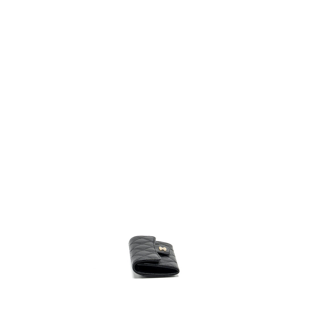 Chanel Classic Flap Card Holder Caviar BLACK  (Microchip)