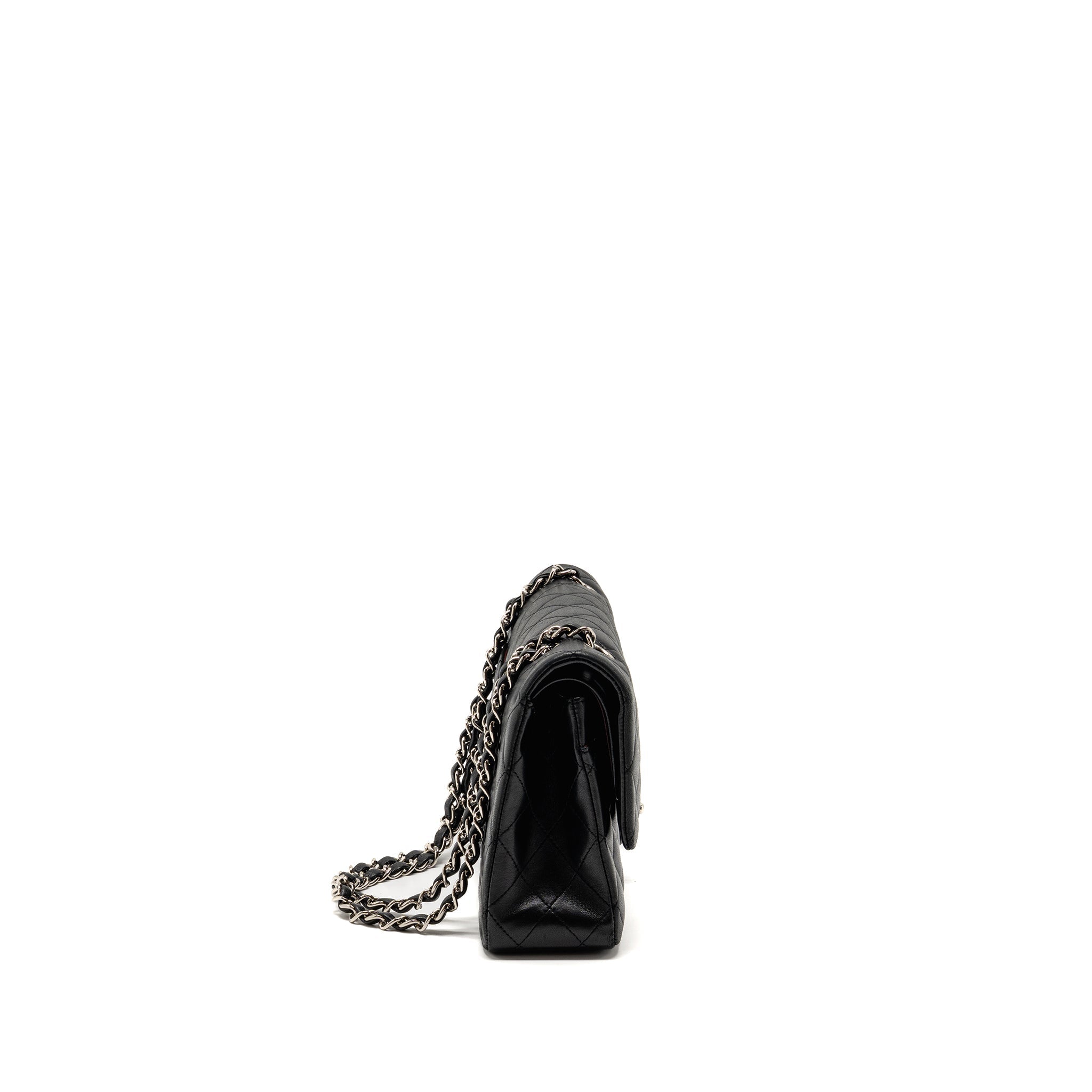Chanel Medium Classic Double Flap Bag Lambskin BLACK