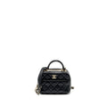 Chanel trendy cc top handle vanity bag lambskin black