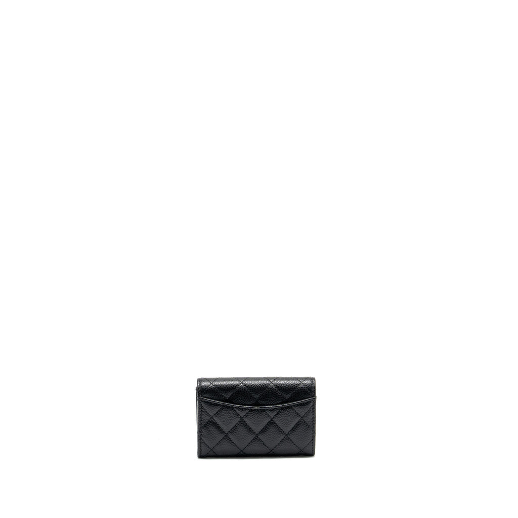 Chanel Classic Flap Card Holder Caviar BLACK  (Microchip)