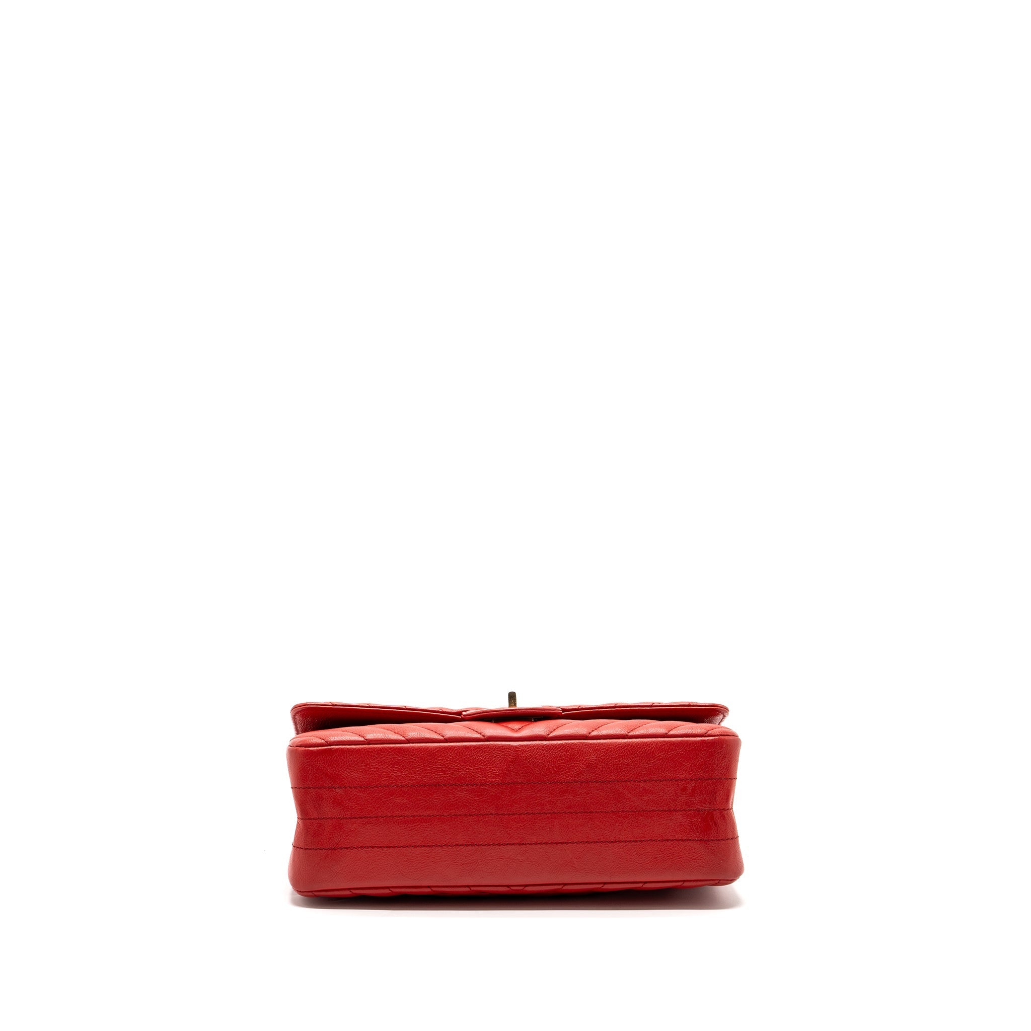 Chanel Small 2.55 Reissue Flap Bag Chevron Calfskin Red