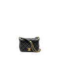Chanel 23B Detail Chains Quilted Flap Bag Lambskin Black (Microchip)