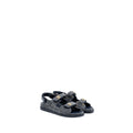 Chanel Size 36.5 Dad Sandals Denim Grey Multicolour Hardware