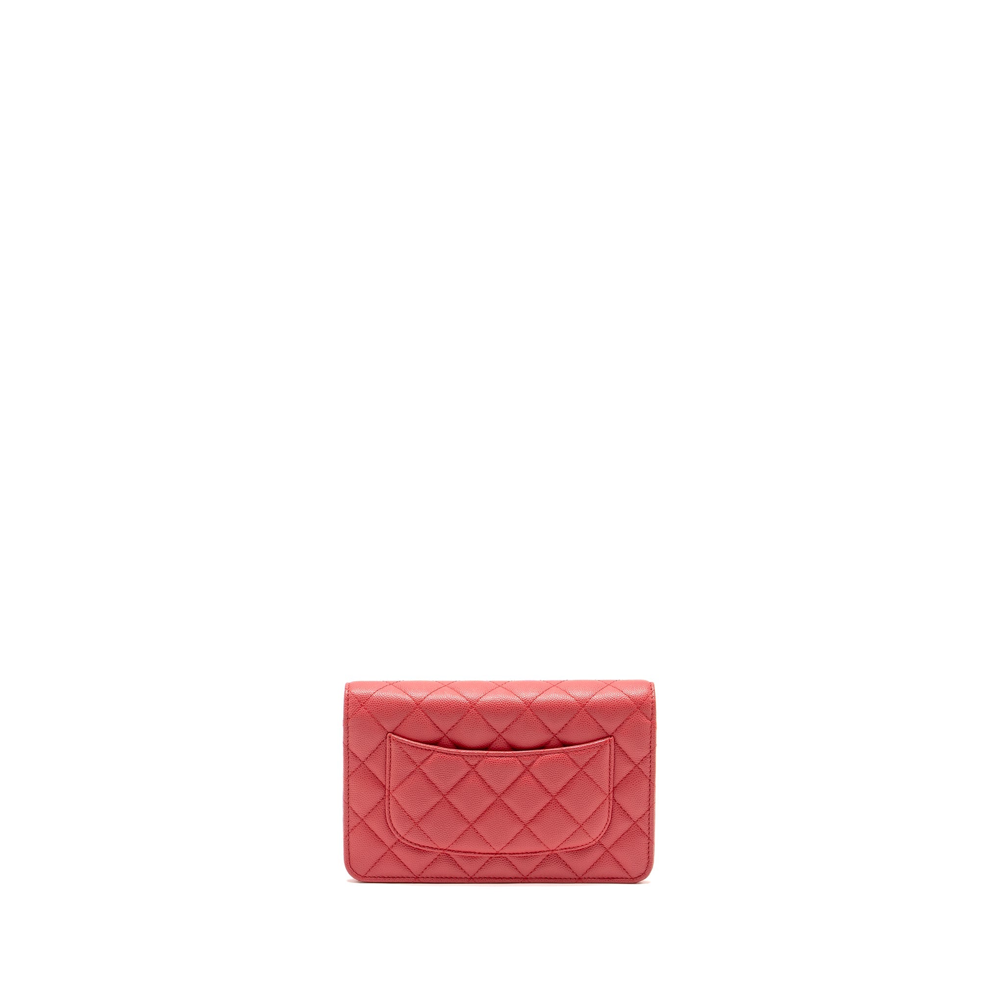 Chanel Classic Wallet on Chain Caviar Pink