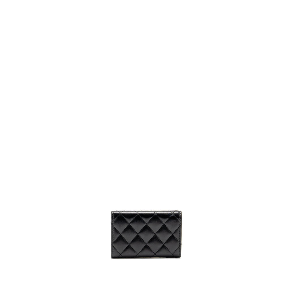 Chanel Classic Flap Card Holder Lambskin Black