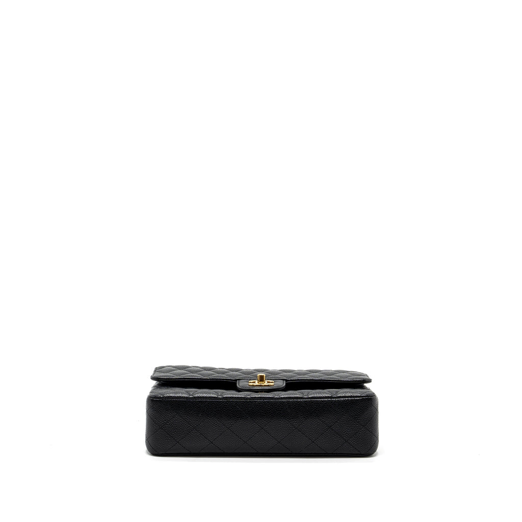 Chanel medium classic double flap bag caviar