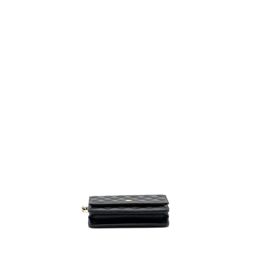 Chanel Classic Wallet on Chain Caviar black  (microchip)