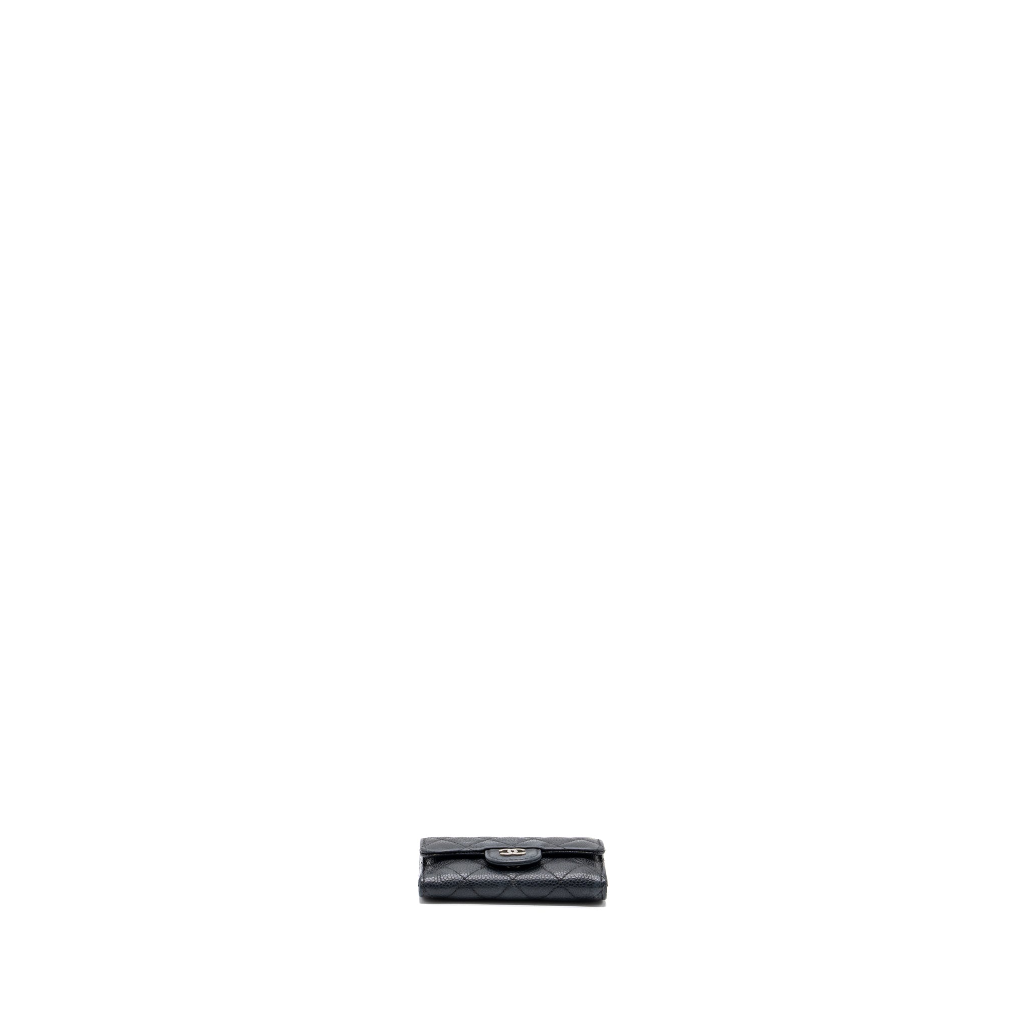 CHANEL CLASSIC FLAP CARD HOLDER CAVIAR BLACK
