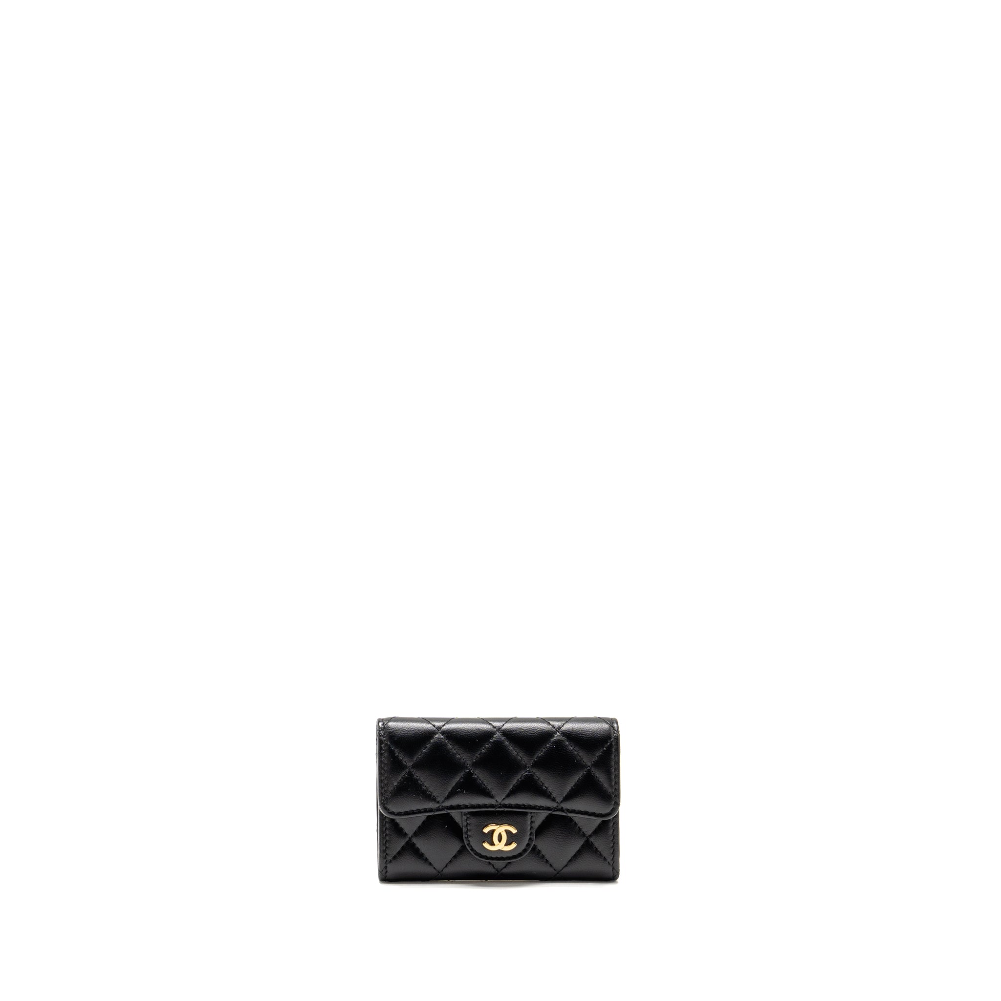 Chanel Classic Flap Card Holder Lambskin Black