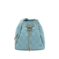Chanel Bucket Bag Calfskin Light Blue L