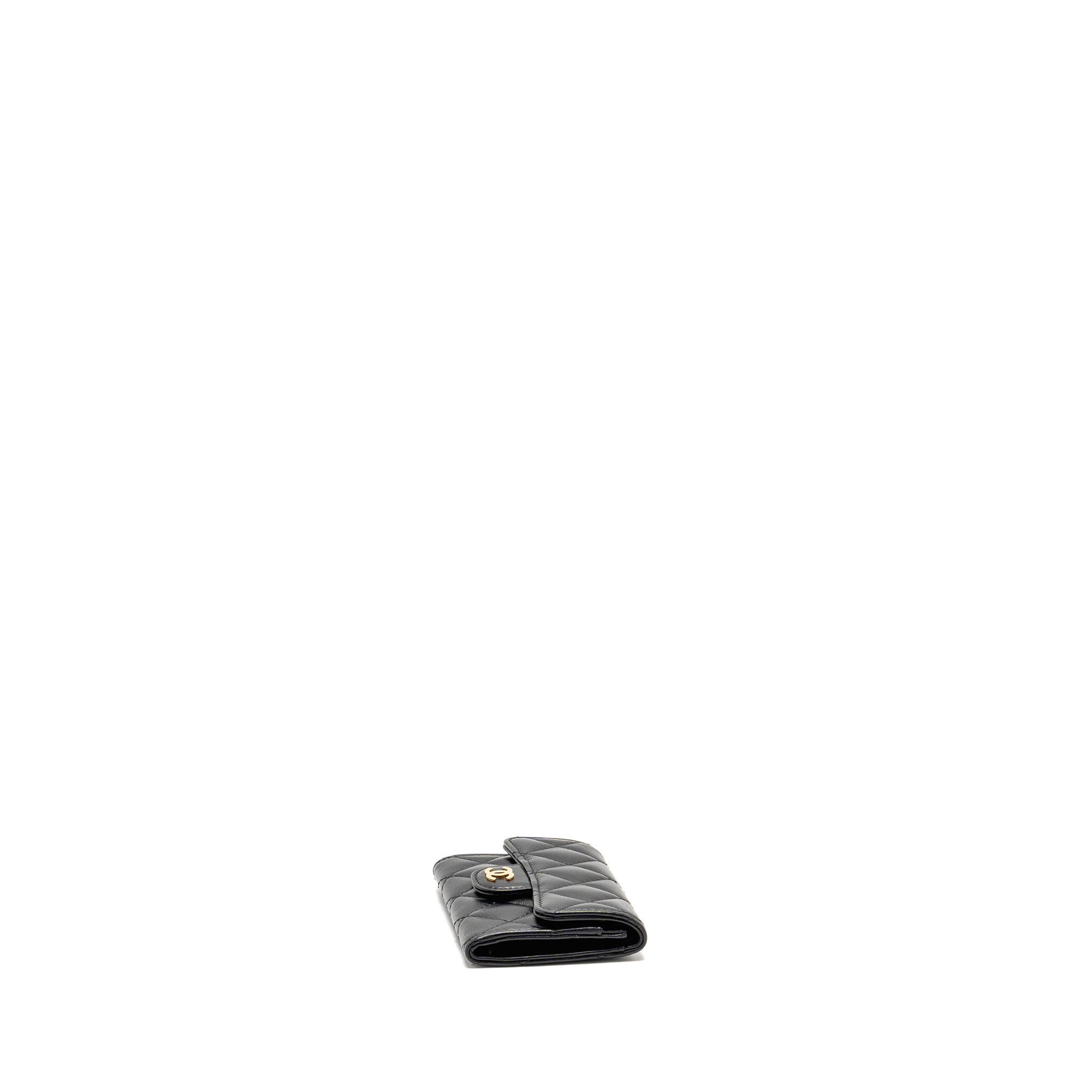 Chanel Classic Flap Card Holder Lambskin Black