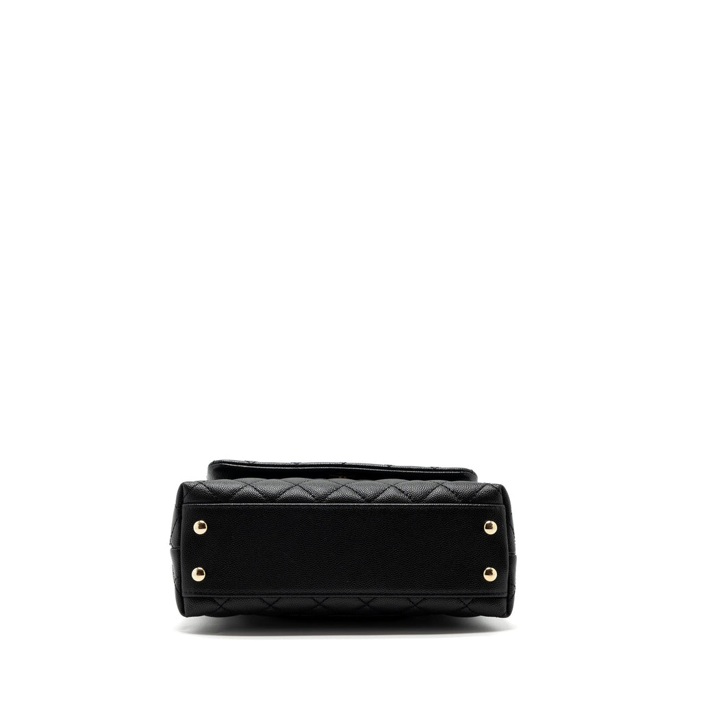 Chanel Small Coco Handle Caviar Black L
