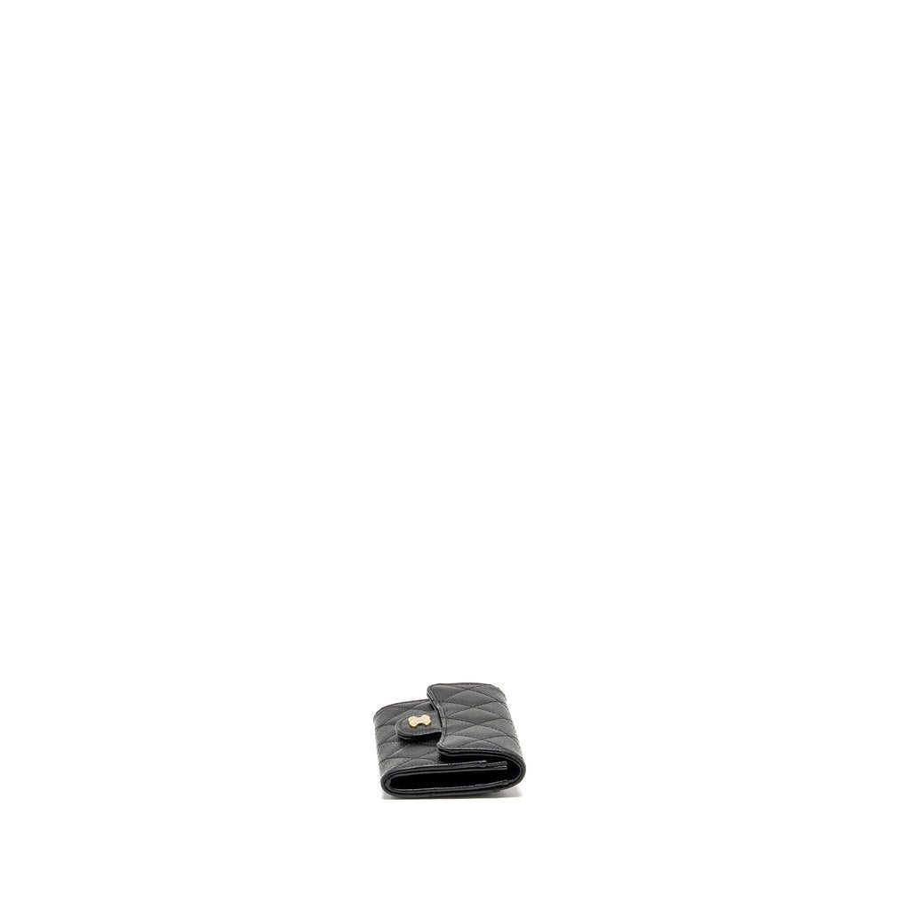 Chanel Classic Flap Card Holder CAVIAR BLACK  (Microchip)