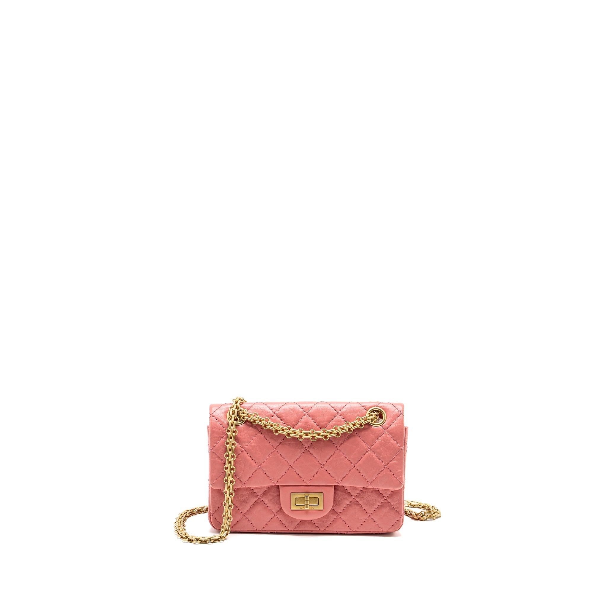 Chanel Mini 2.55 Reissue flap bag calfskin pink