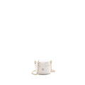 Chanel mini vanity with chain lambskin white L
