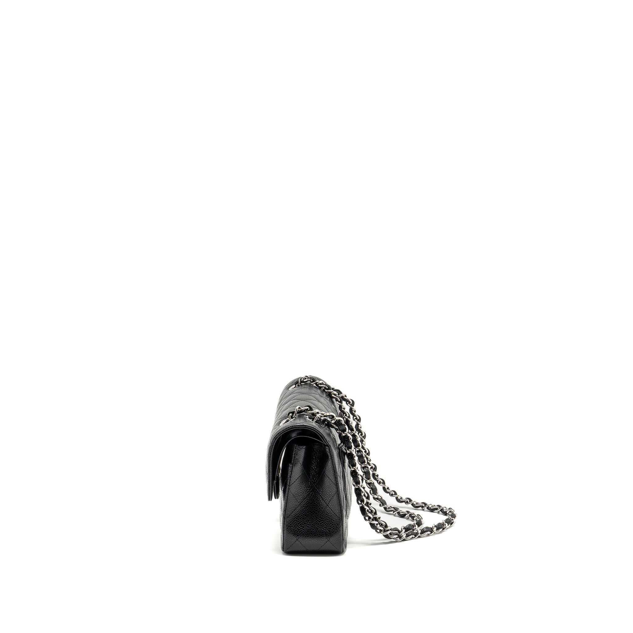 Chanel Small Classic Double Flap Bag Caviar BLACK  (Microchip)