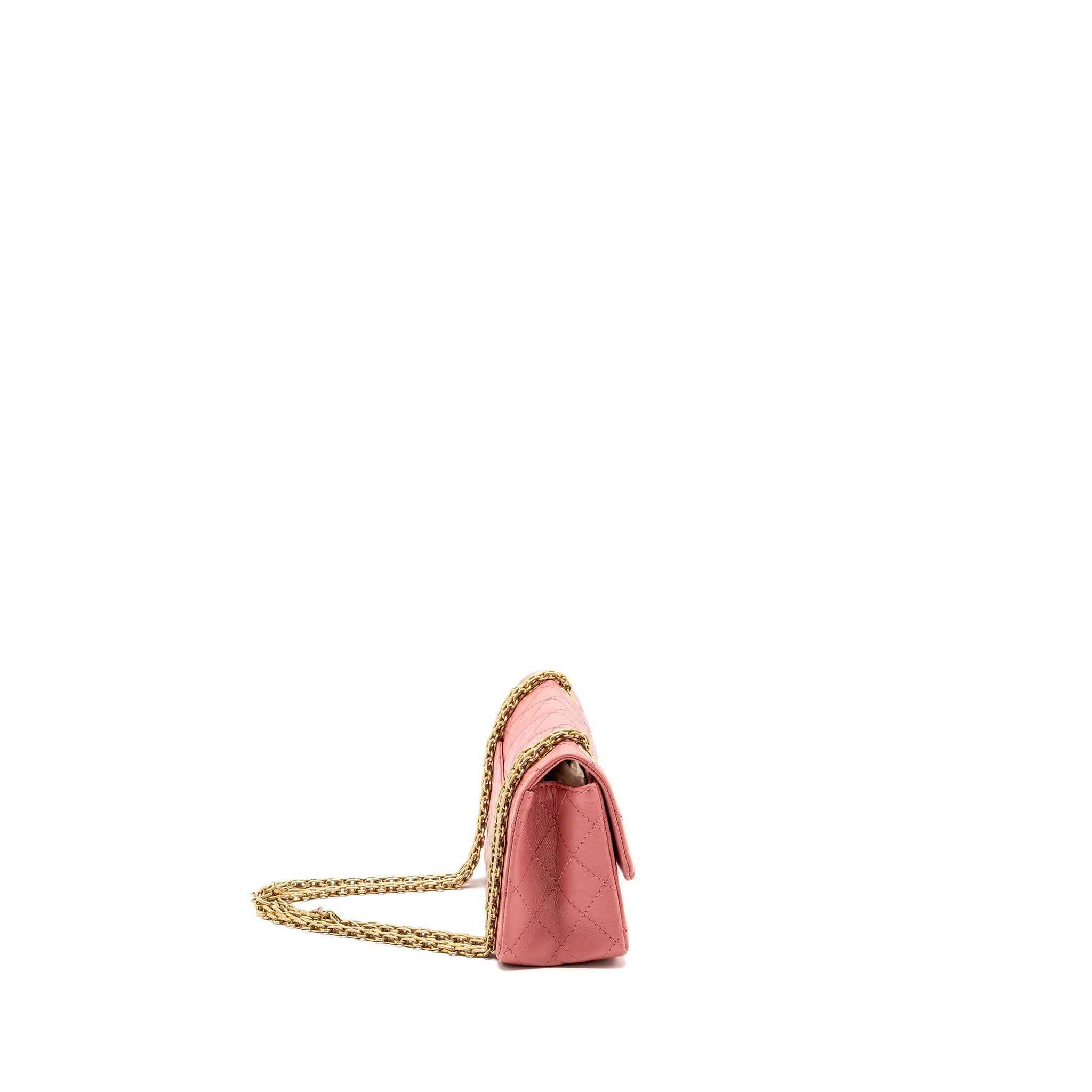 Chanel Mini 2.55 Reissue flap bag calfskin pink