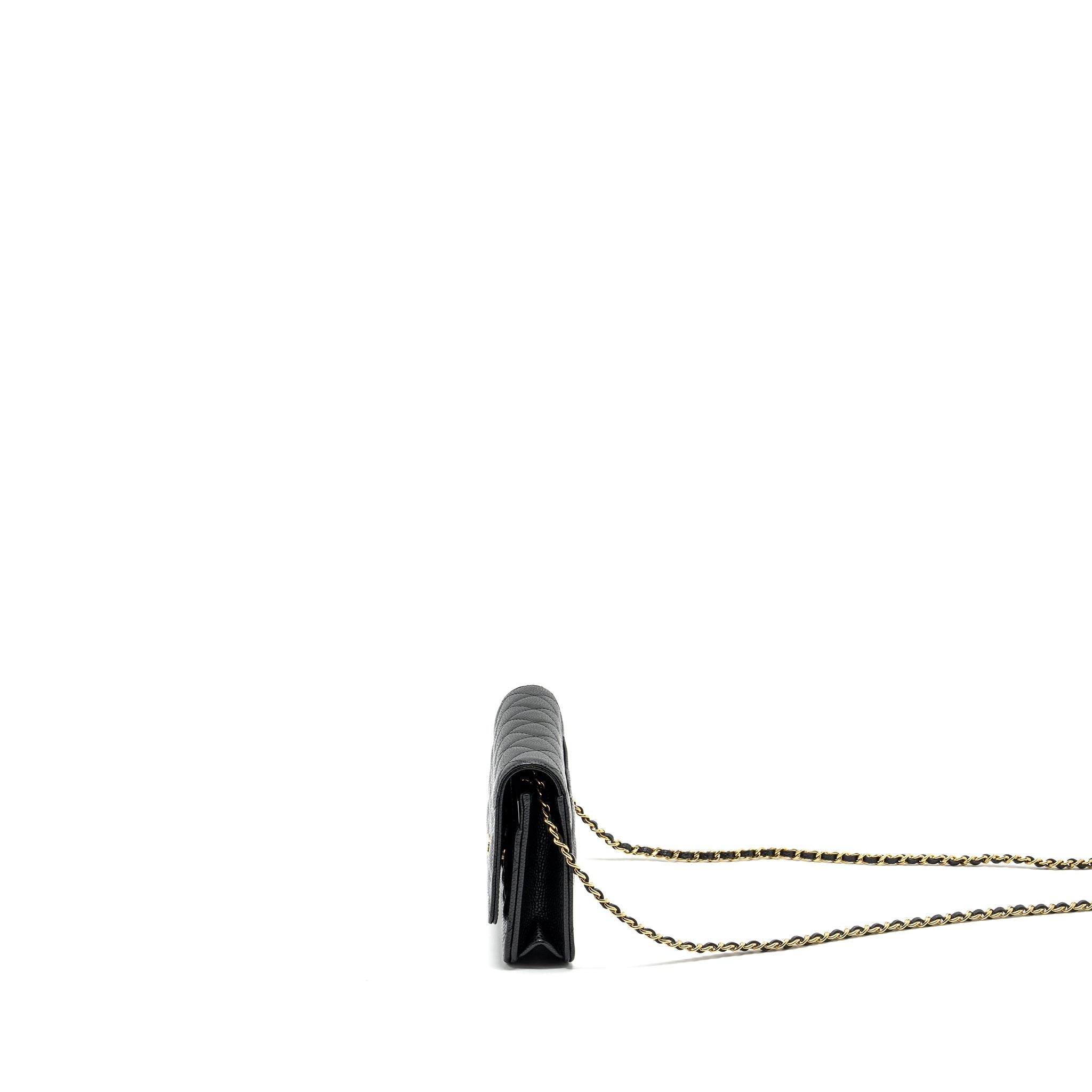 Chanel Classic Wallet on Chain Caviar black  (microchip)