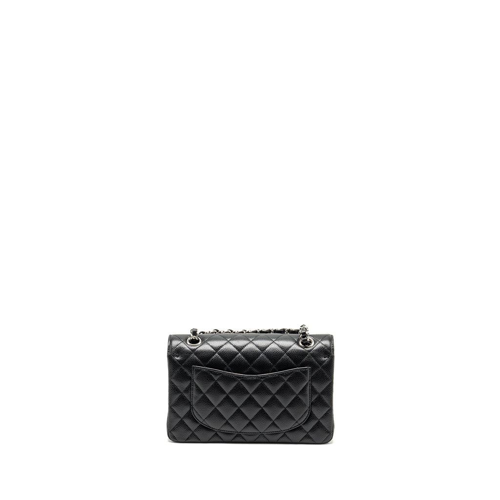 Chanel Small Classic Double Flap Bag Caviar BLACK  (Microchip)