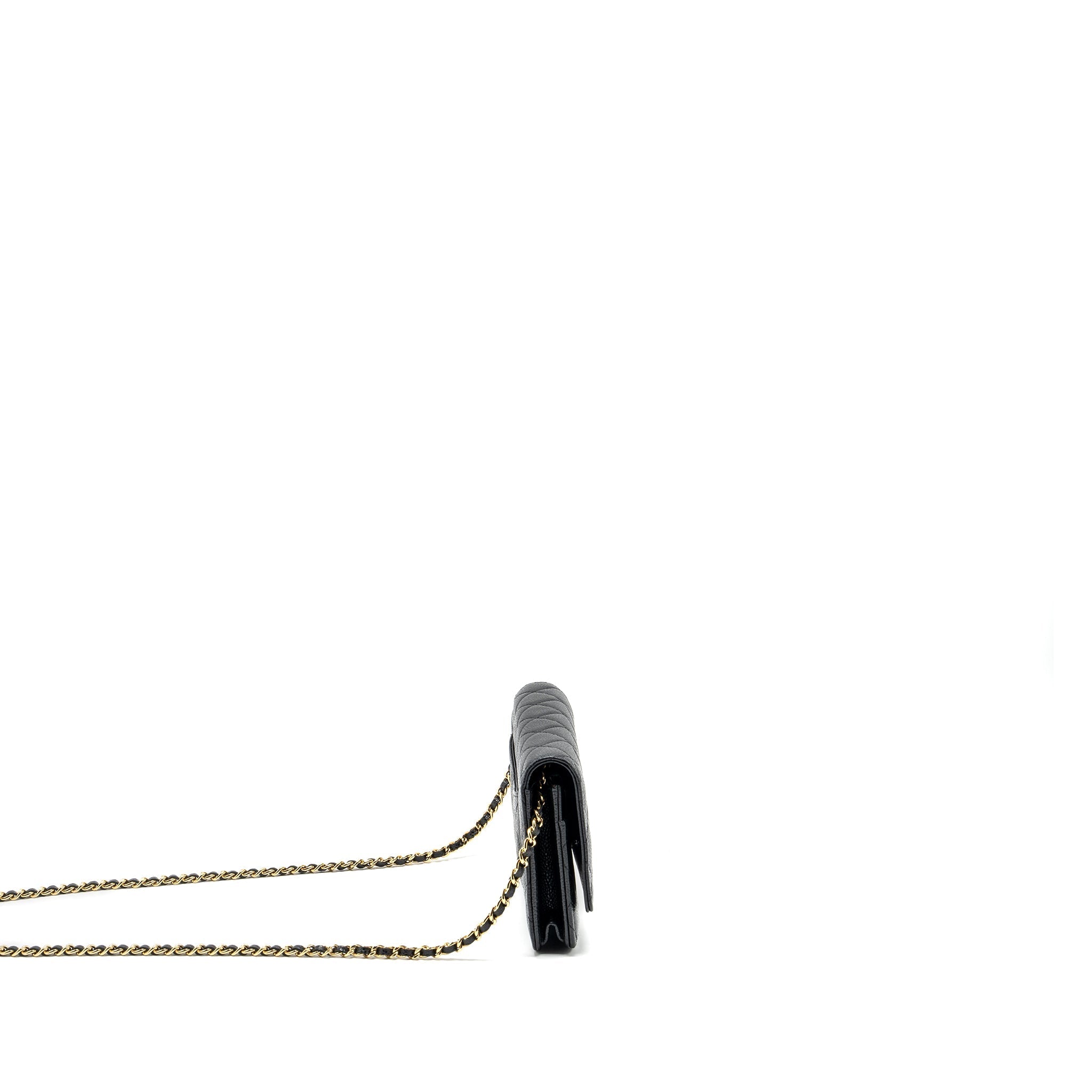 Chanel Classic Wallet On Chain Caviar Black