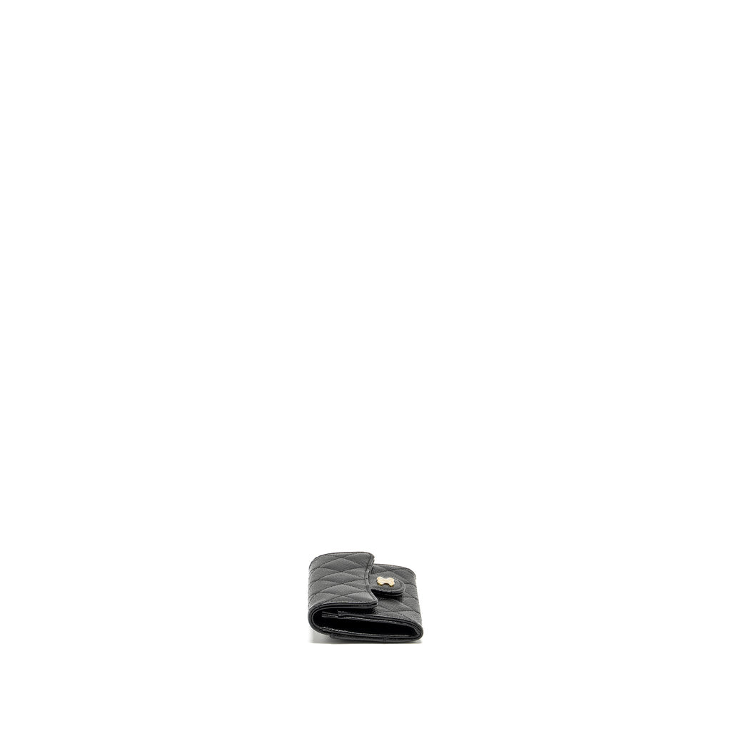 Chanel Classic Flap Card Holder CAVIAR BLACK  (Microchip)