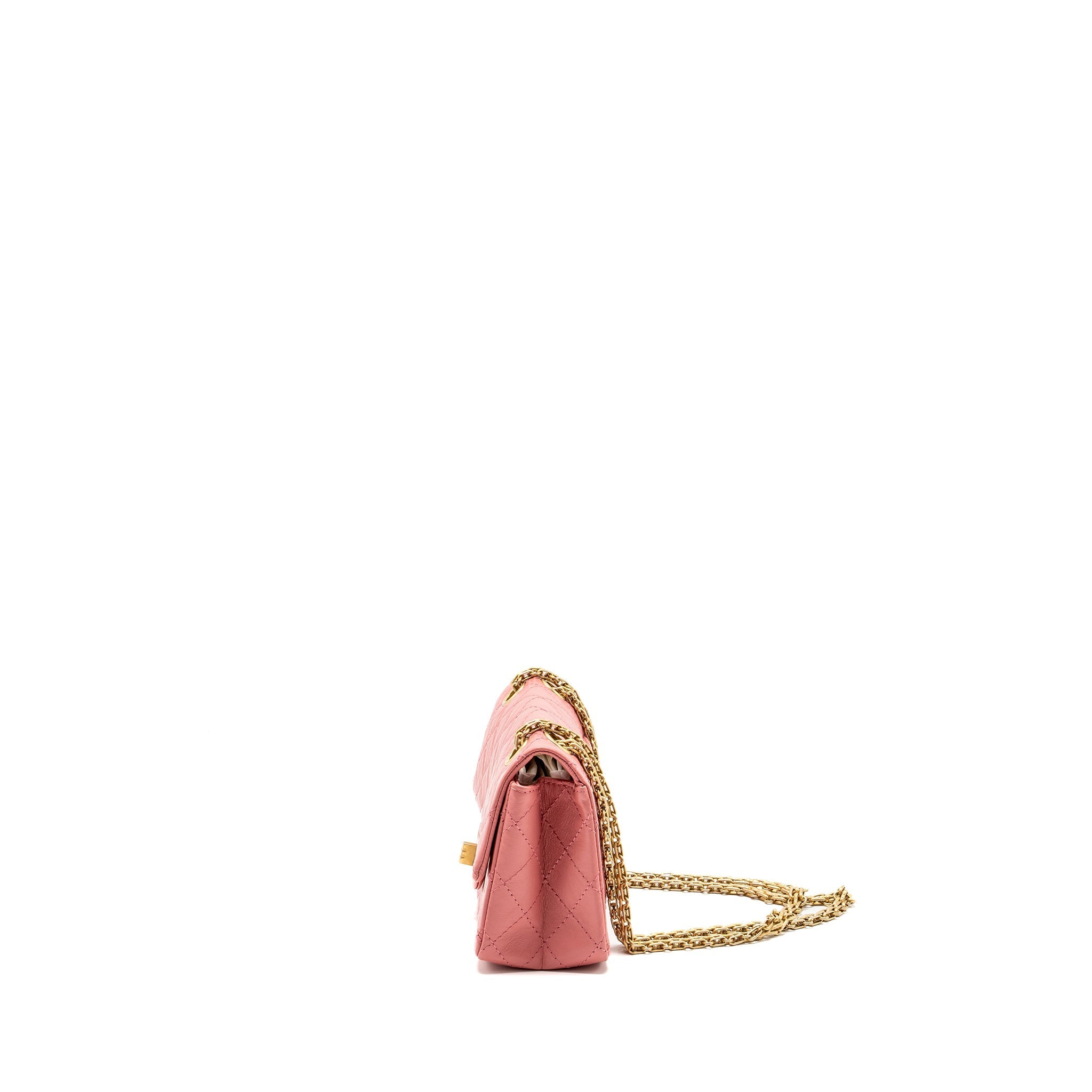 Chanel Mini 2.55 Reissue flap bag calfskin pink