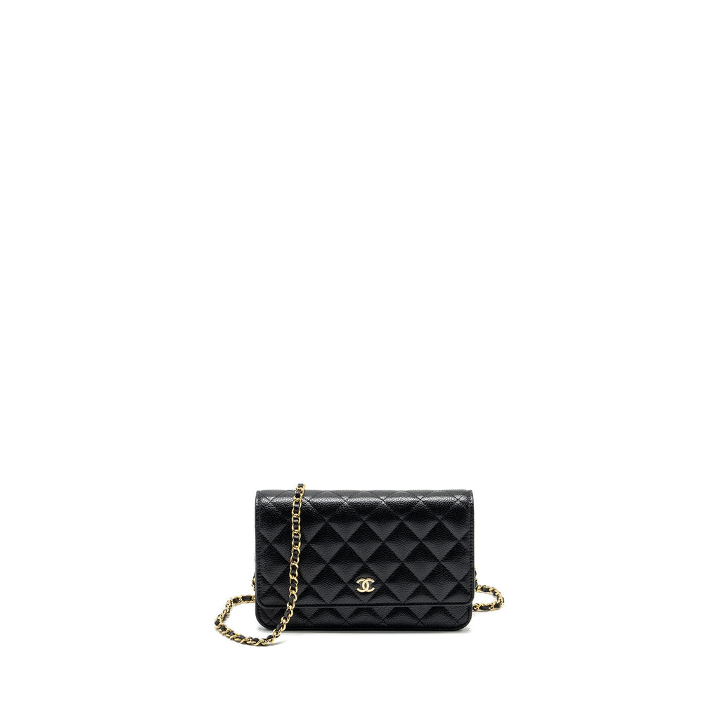 Chanel Classic Wallet on Chain Caviar black  (microchip)