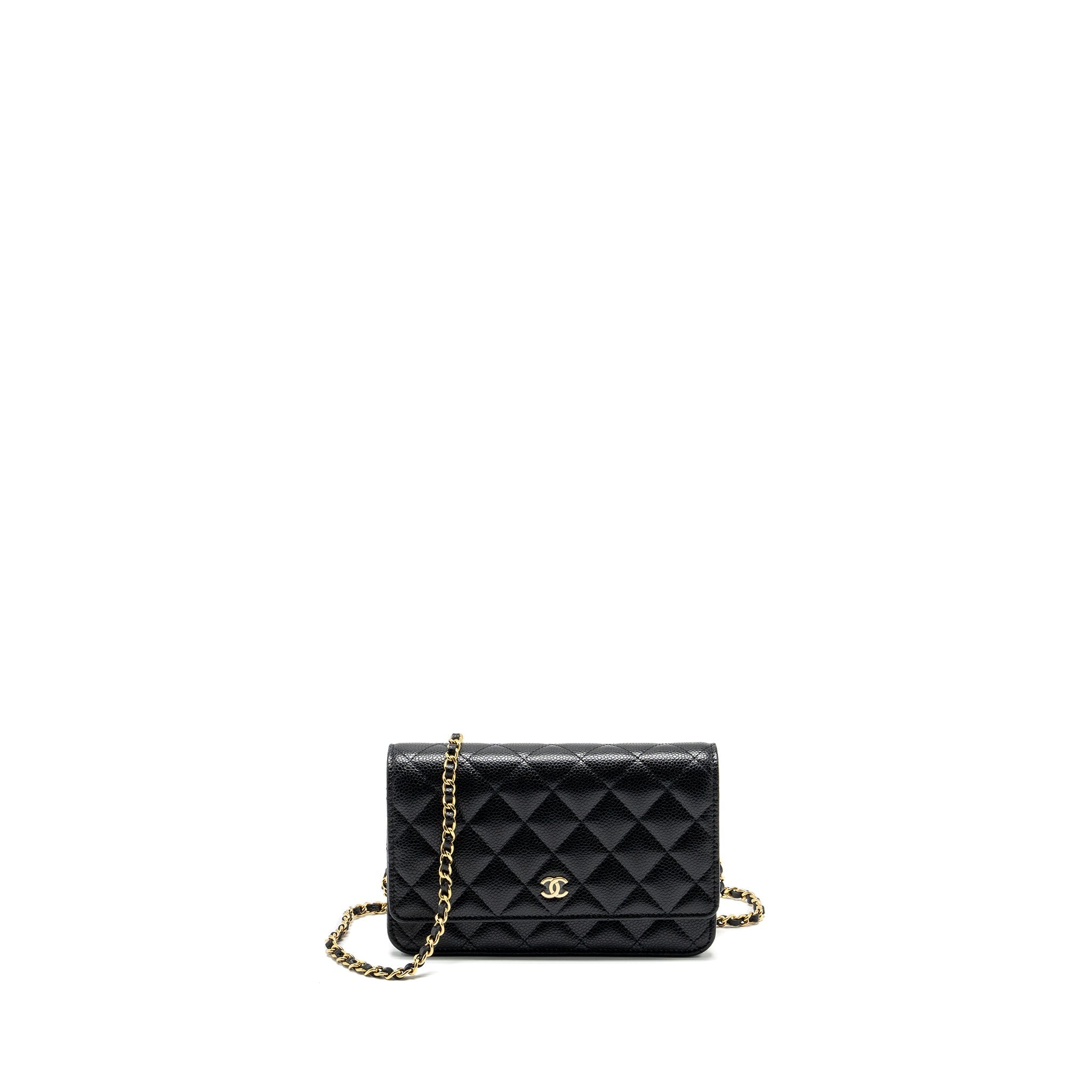 Chanel Classic Wallet on Chain Caviar black  (microchip)