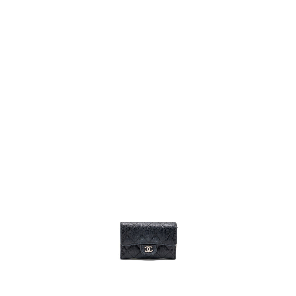 CHANEL CLASSIC FLAP CARD HOLDER CAVIAR BLACK