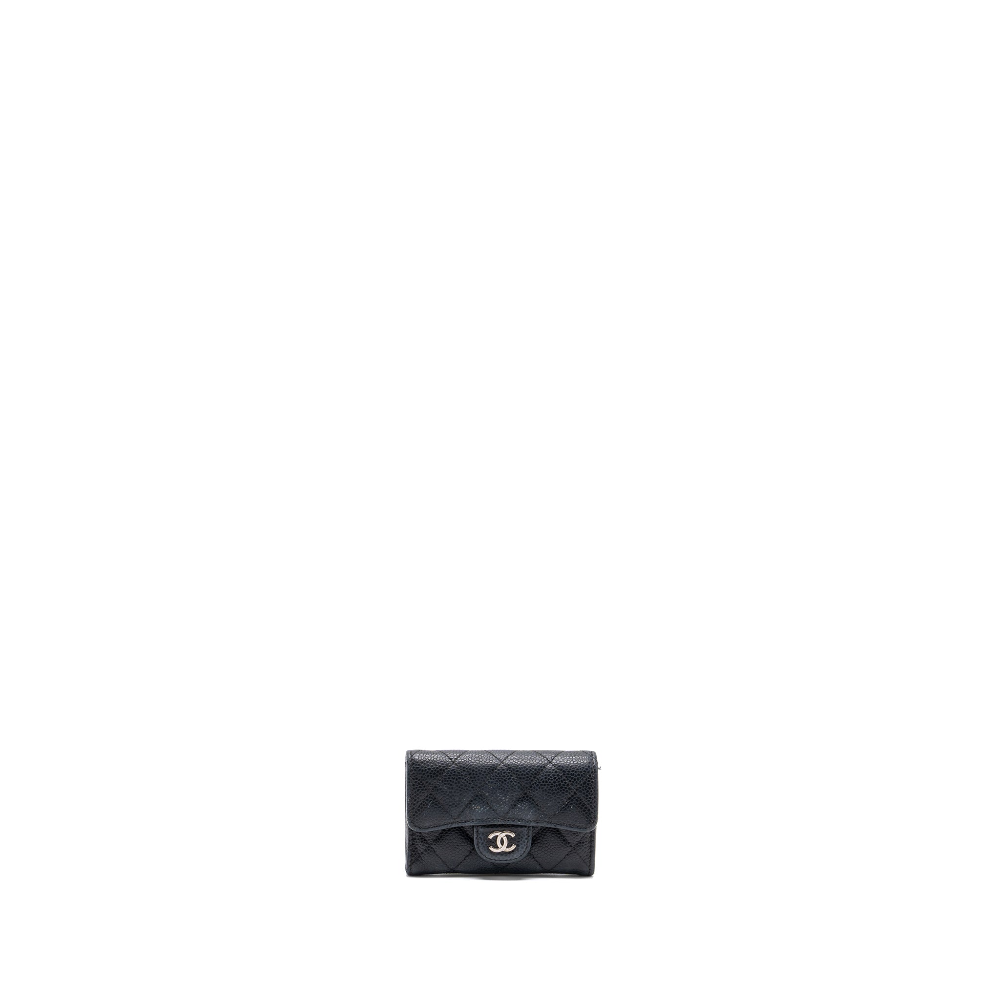 CHANEL CLASSIC FLAP CARD HOLDER CAVIAR BLACK