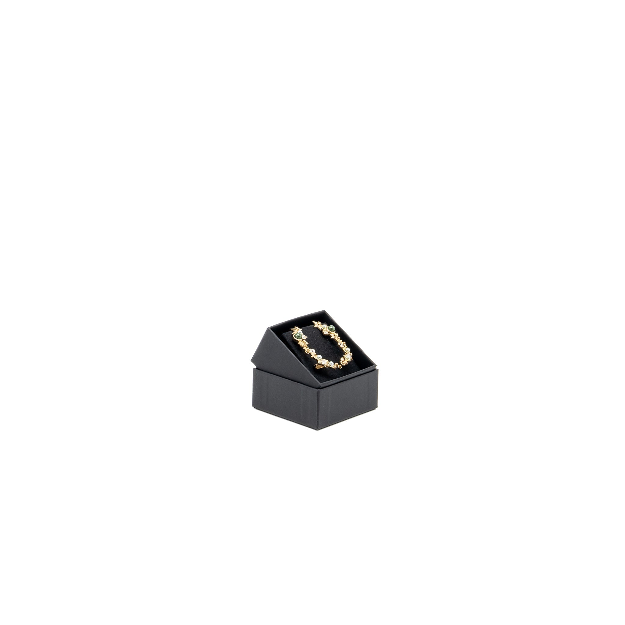 Chanel Star CC Logo Ear Clips Crystal/Pearl/Gold Tone