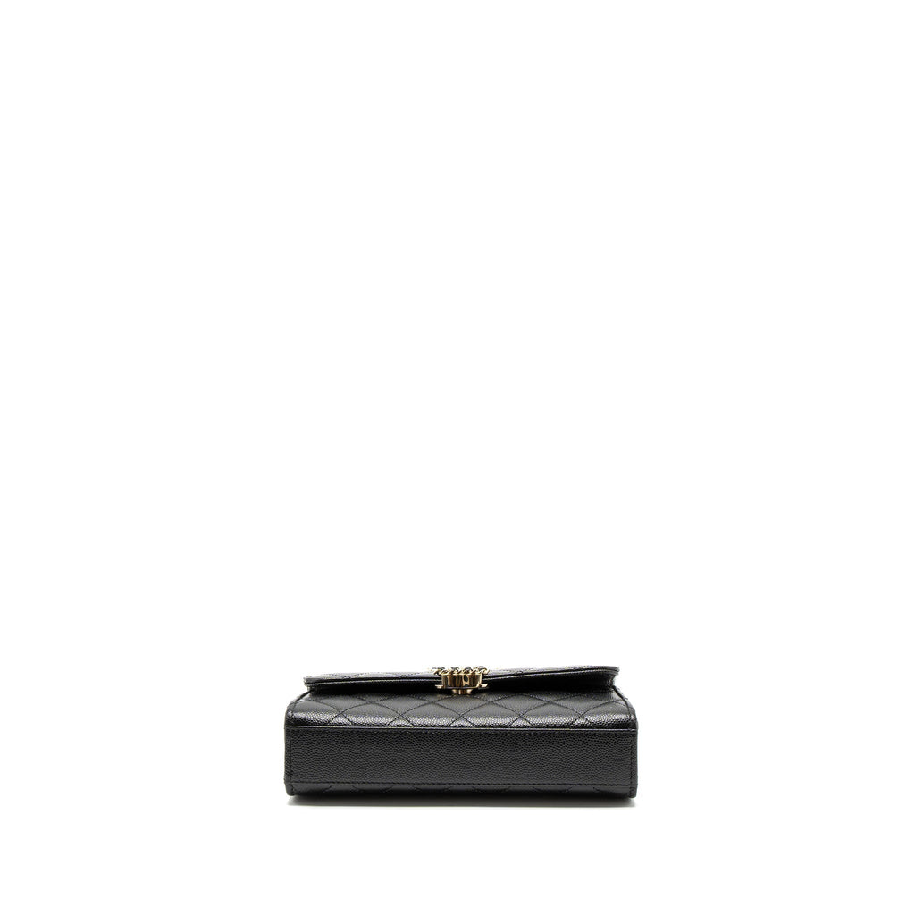Chanel 23P Top Handle Mini Flap Bag Caviar Black L (Mcrochip)