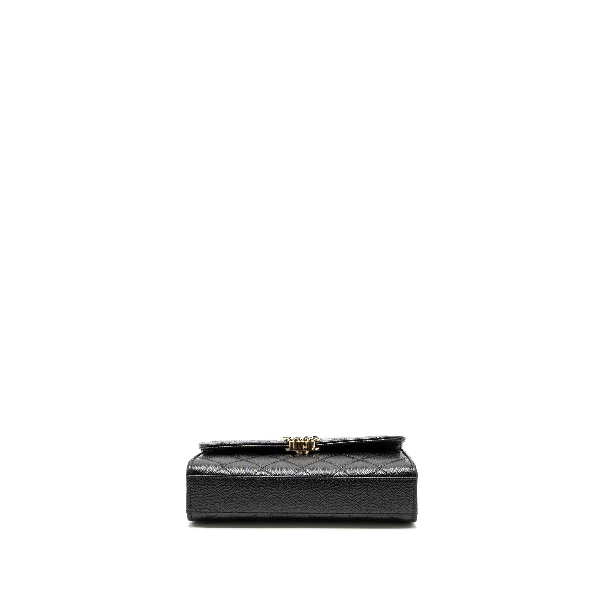 Chanel 23P Top Handle Mini Flap Bag Caviar Black L (Mcrochip)