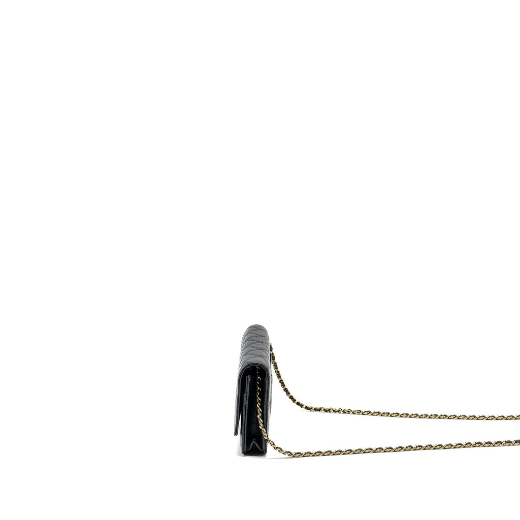 Chanel Classic Wallet On Chain Caviar Black