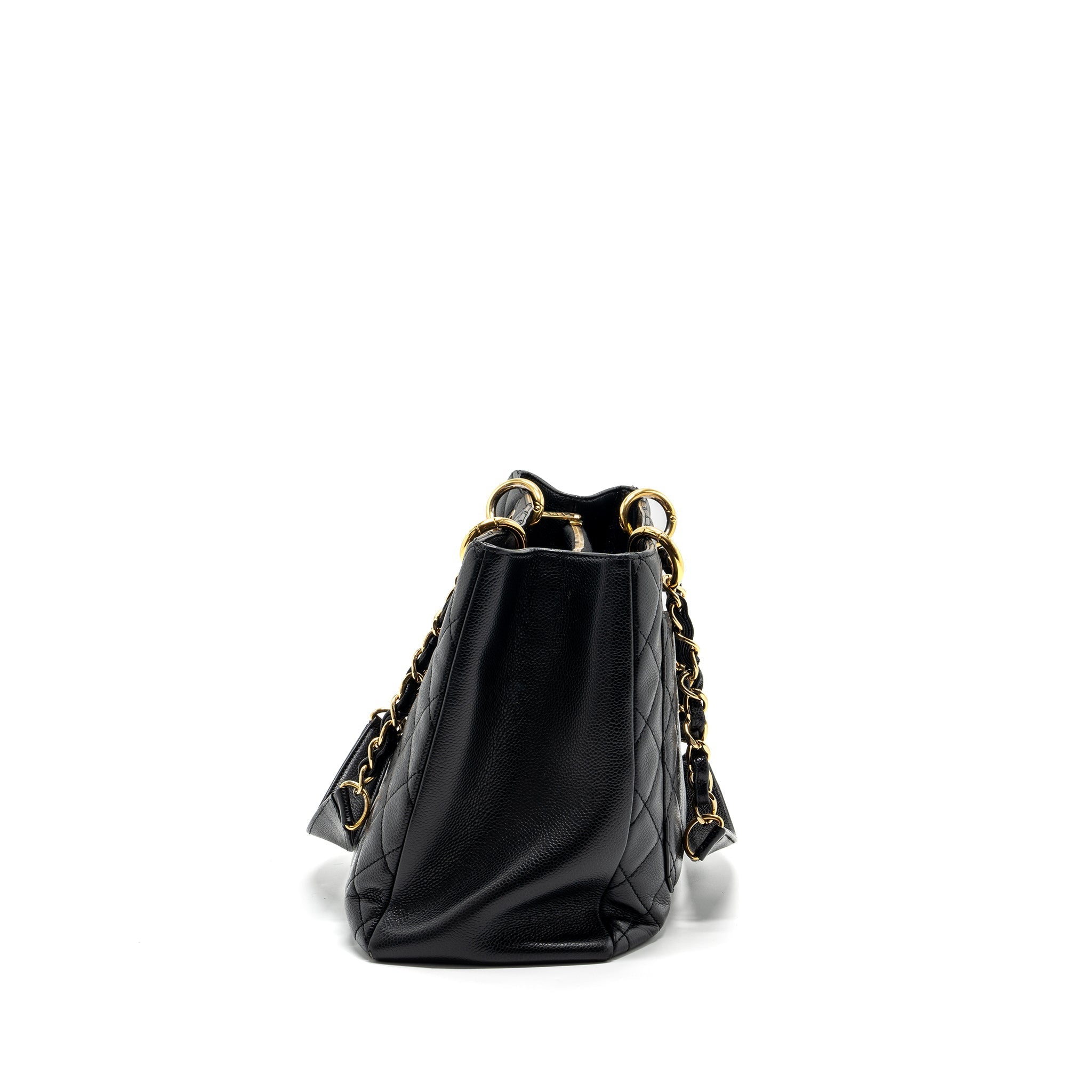 Chanel grand shopping tote bag caviar Black