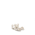 Chanel Size 36 Ribbon Sandals Lambskin White