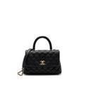 Chanel Small Coco Handle Caviar Black L