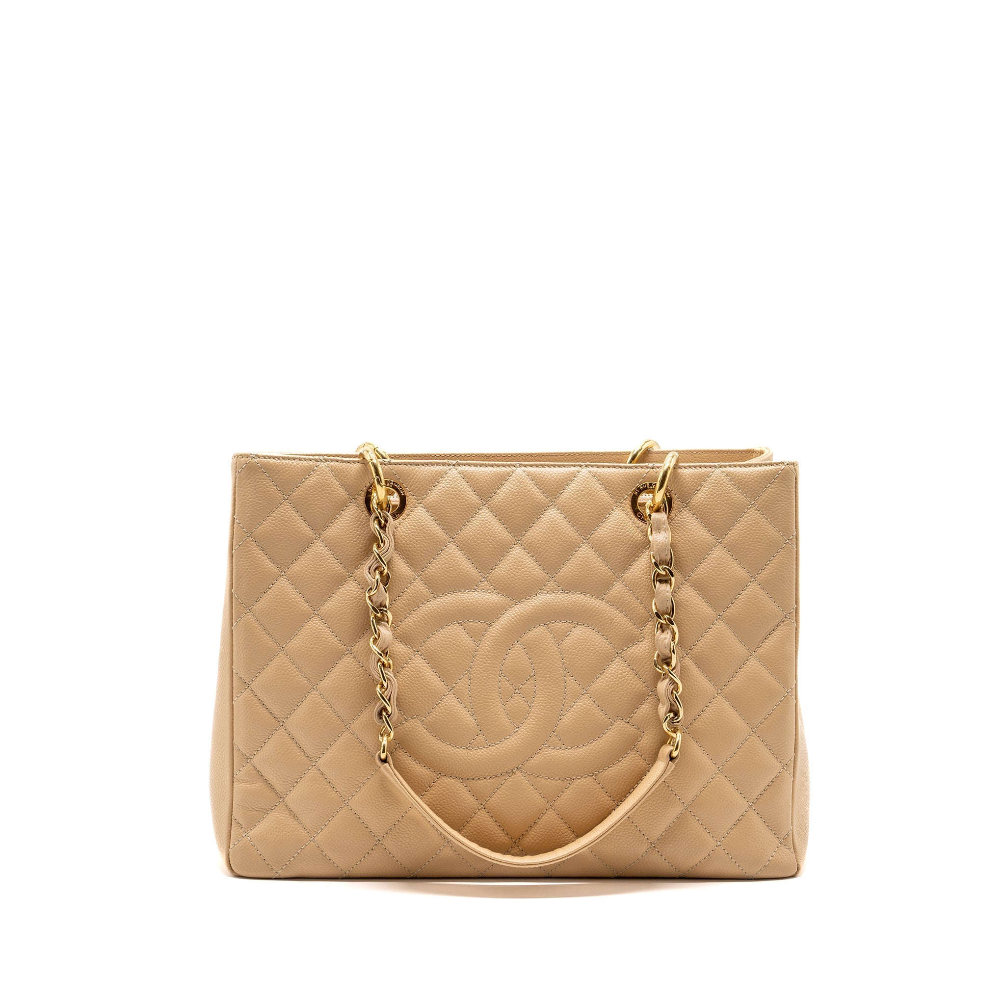 Chanel Grand Shopping Tote Caviar Beige