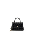 Chanel Small Coco Handle Caviar Black L (Microchip)