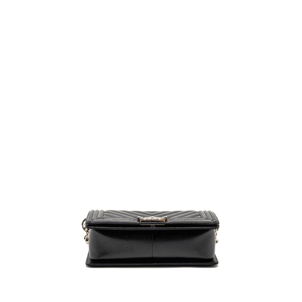Chanel Chevron Medium Boy Bag caviar black