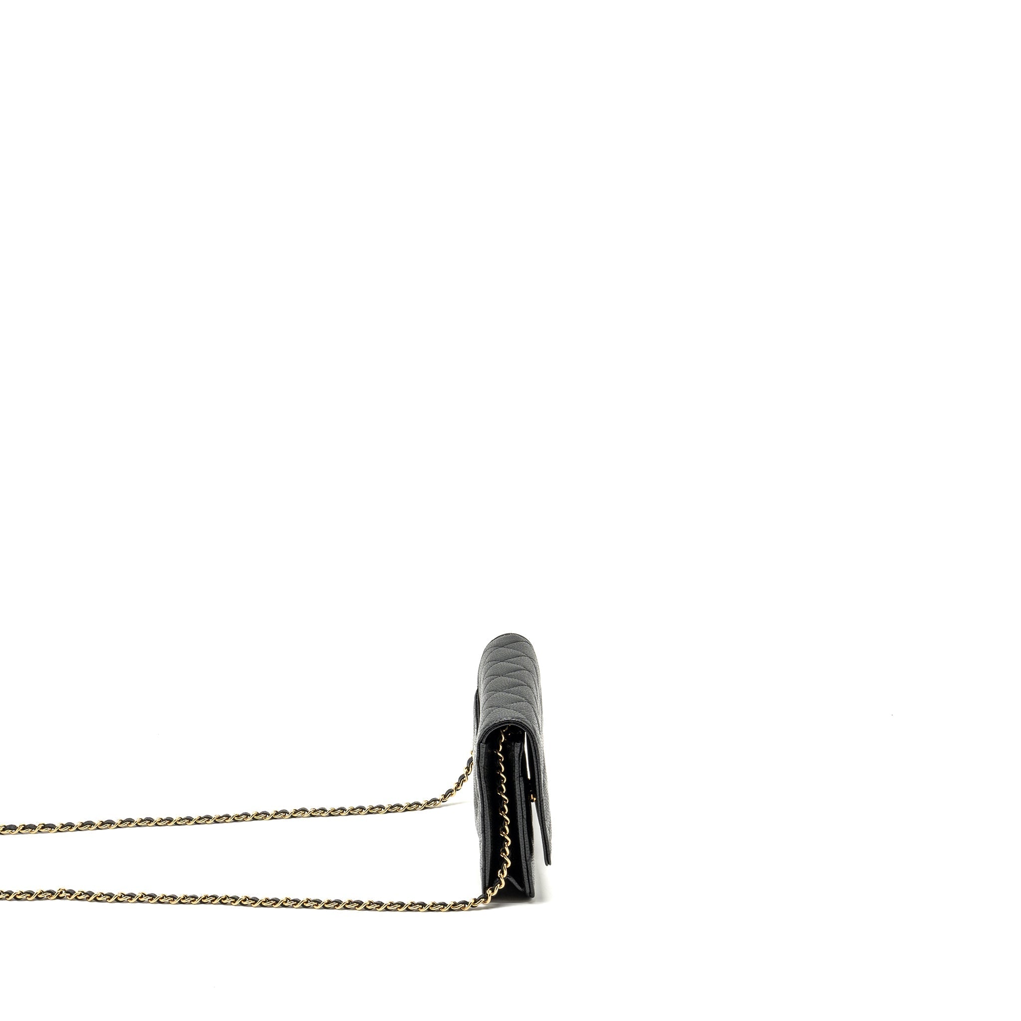 Chanel Classic Wallet on Chain Caviar BLACK  (Microchip)