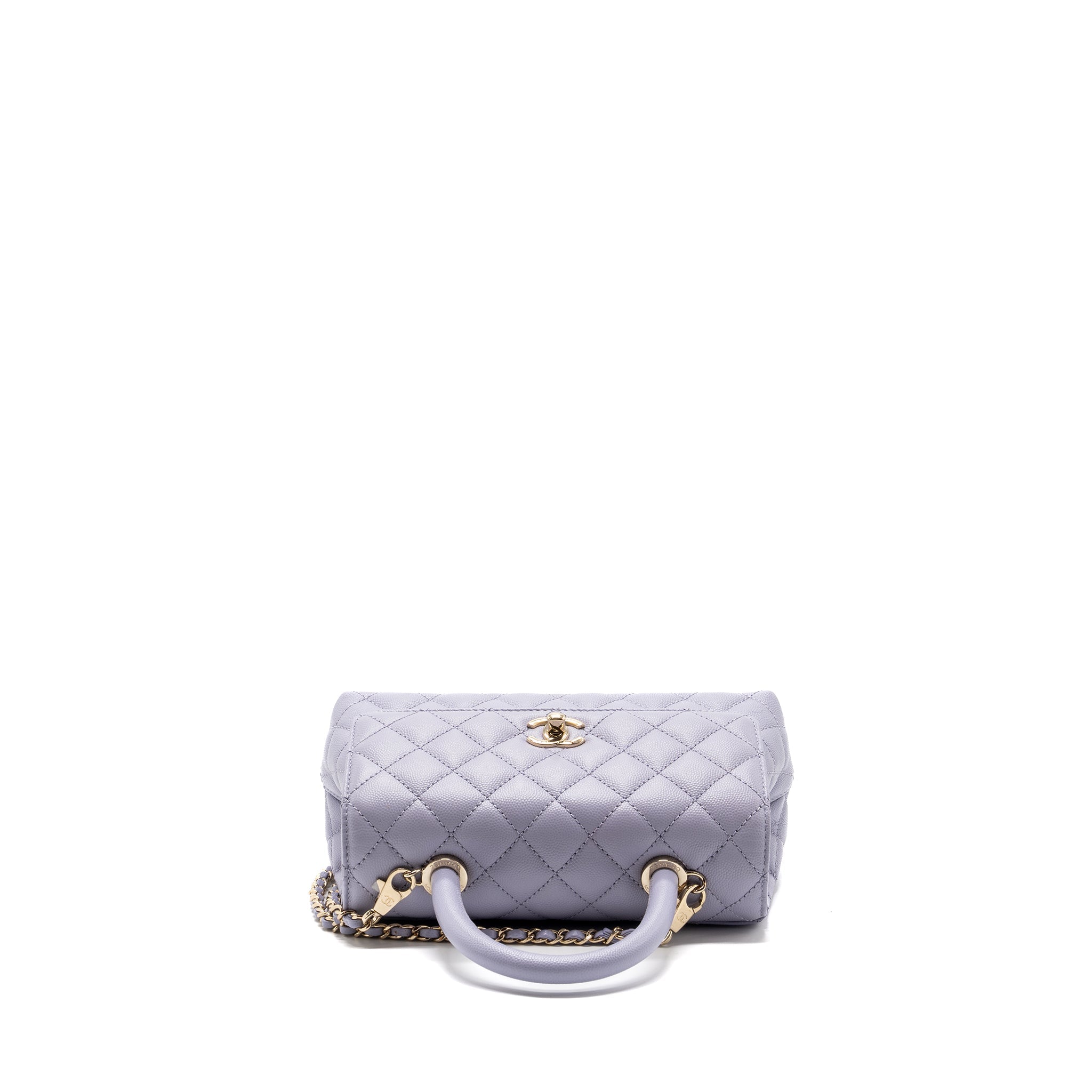 Chanel Small Coco Handle Caviar Light Purple L (Microchip)