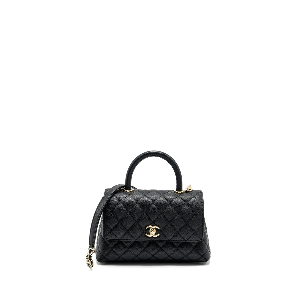 Chanel Small COCO Handle Caviar Black L (Microchip)