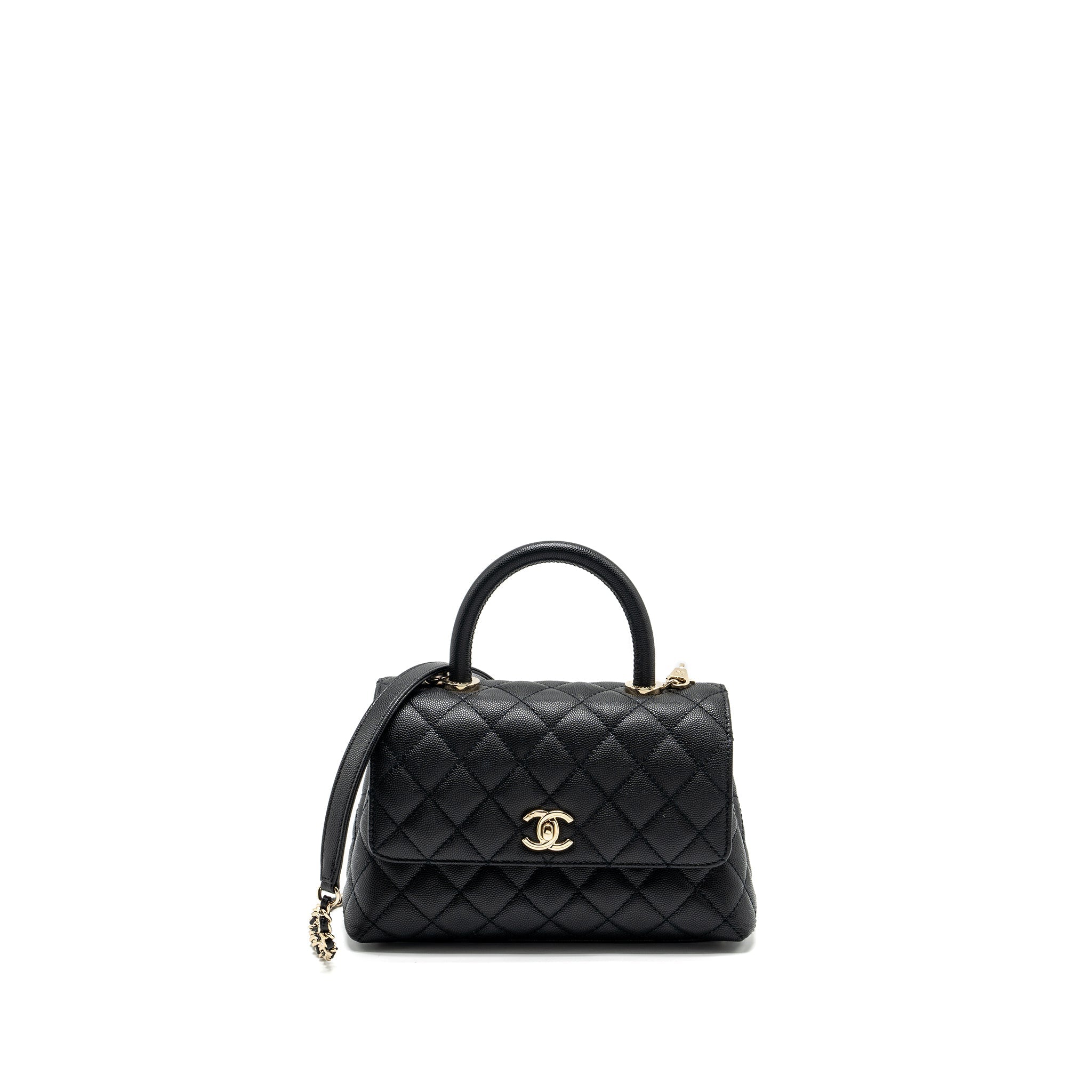 Chanel Small COCO Handle Caviar Black L (Microchip)
