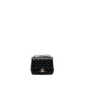 Chanel mini square flap bag lambskin black L (microchip)