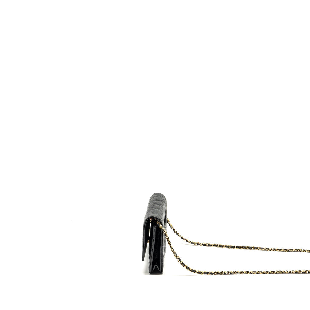 Chanel Classic Wallet on Chain Caviar BLACK  (Microchip)